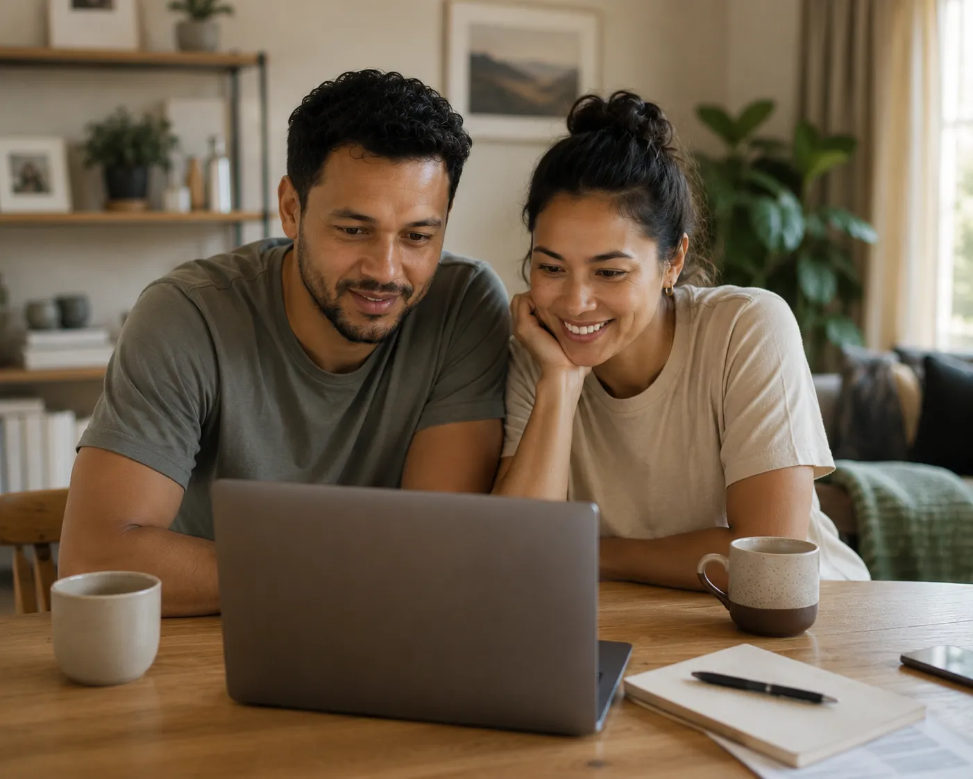 Image showing a couple sitting in front of a laptop on a financial advice meeting