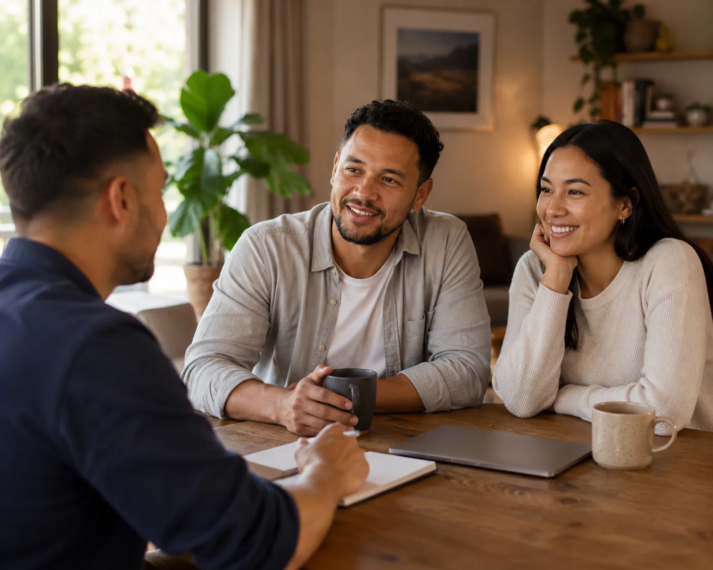 Image showing a couple having an in person meeting with a financial adviser
